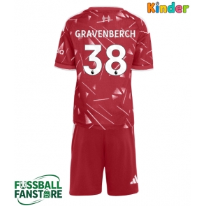 Liverpool Ryan Gravenberch #38 Replik Heimtrikot Kinder 2026-27 Kurzarm (+ Kurze Hosen)
